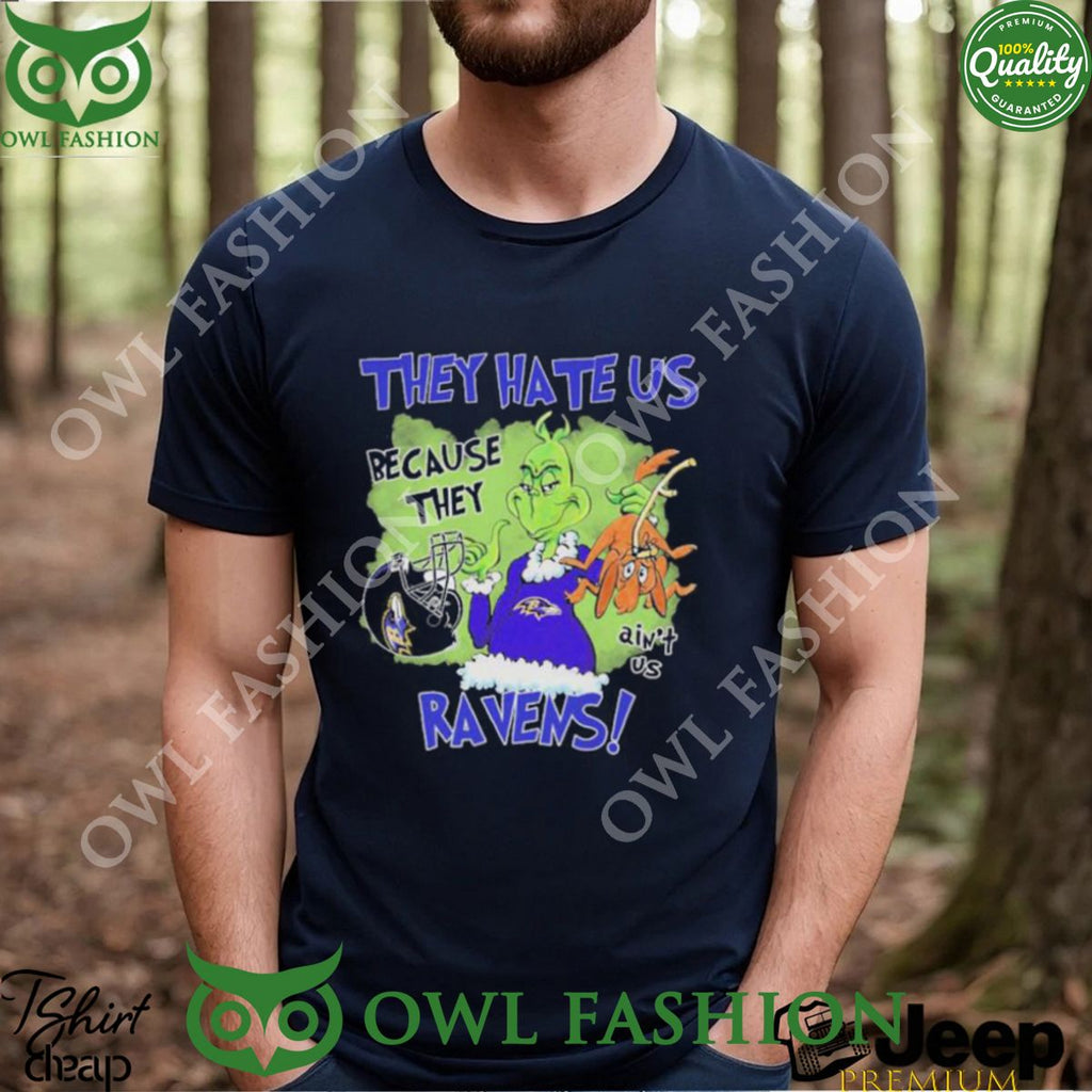The Grinch They Hate Us because they ain’t us Baltimore Ravens 2023 Shirt