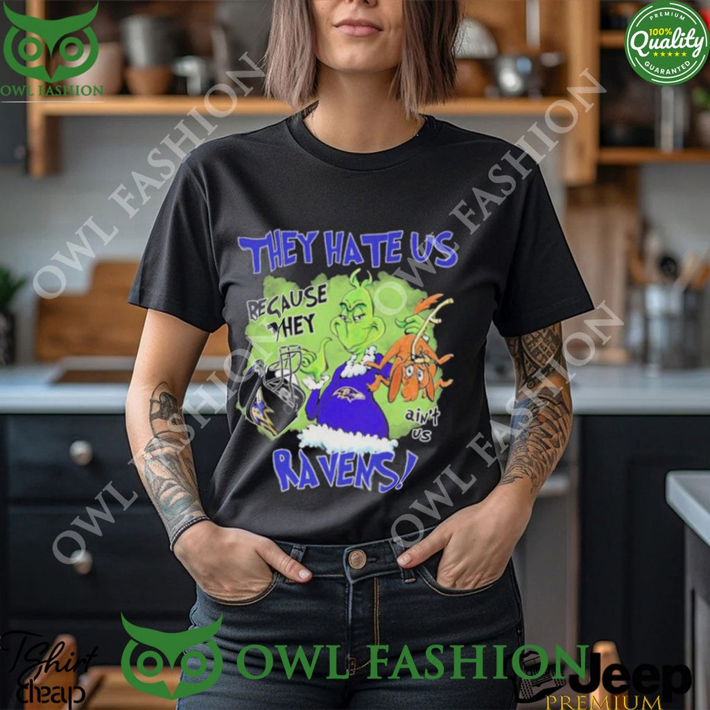 The Grinch They Hate Us because they ain’t us Baltimore Ravens 2023 Shirt