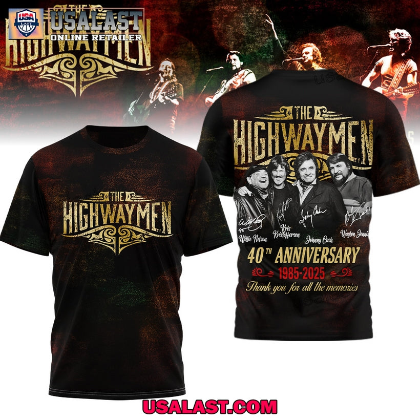 The Highwaymen 40th Anniversary 3D T-Shirt