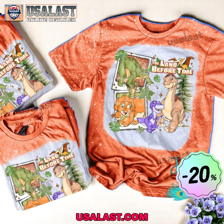 The Land Before Time Unisex Bleached T-Shirt