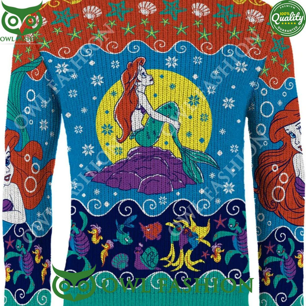 The Little Mermaid Under The Tree Christmas Jumper