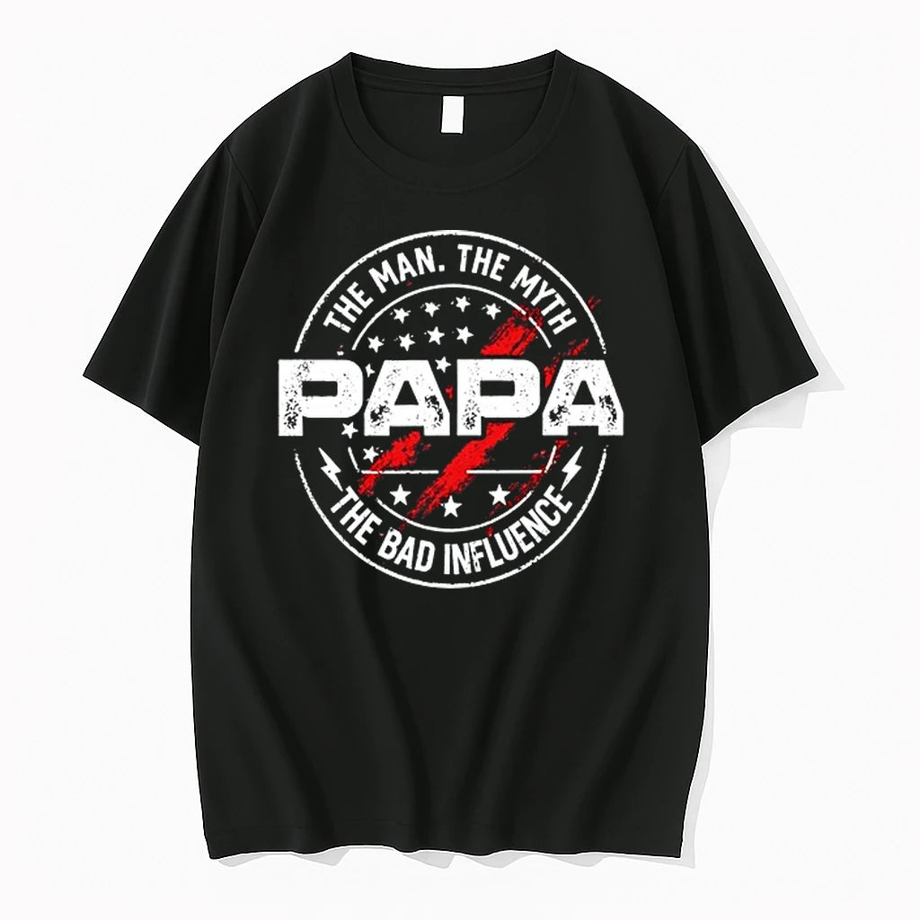 The Man The Myth Papa The Bad Influence 0 Tshirts Sweater