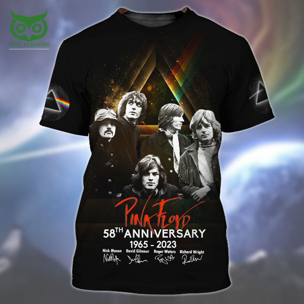 The Memories Pink Floy 58th anniversary Black 3D Shirt