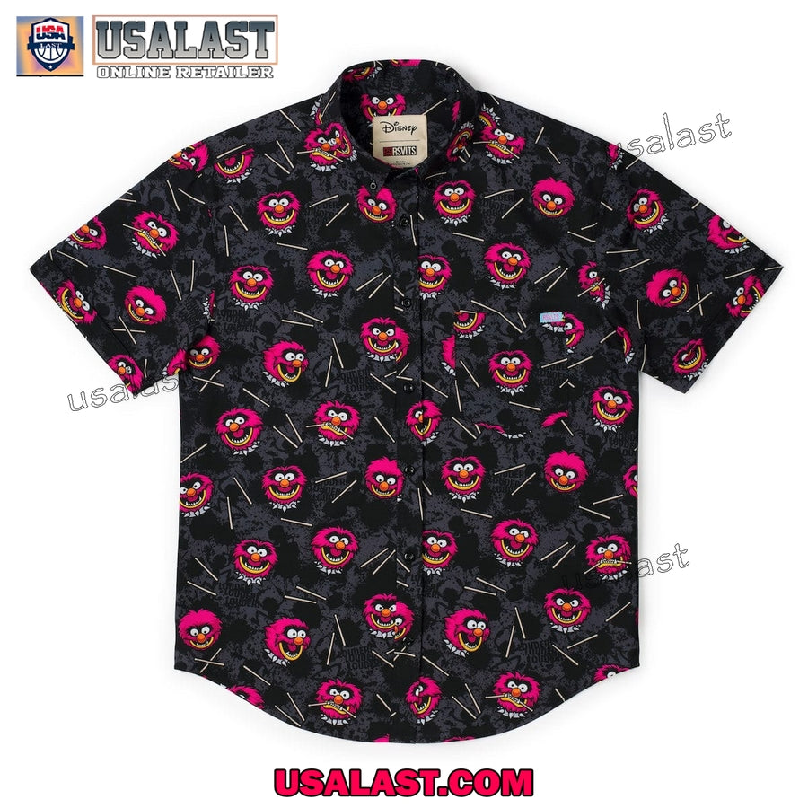 The Muppets Drummer Black Hawaiian Shirt Beach Short
