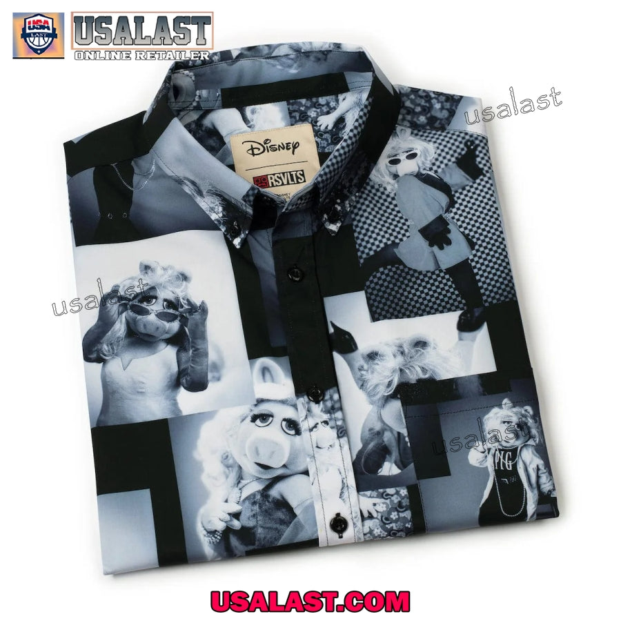 The Muppets Posh Piggy Short Sleeve Hawaiian Shirt