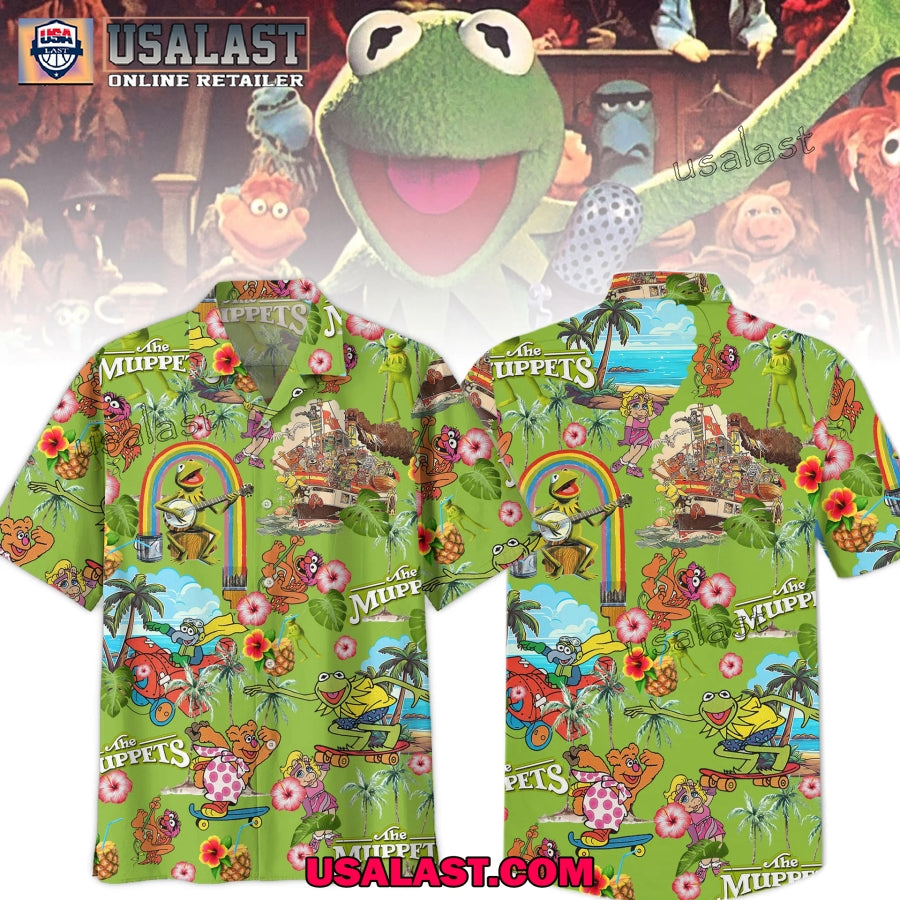 The Muppets Tropical Short Sleeve Button Shirt