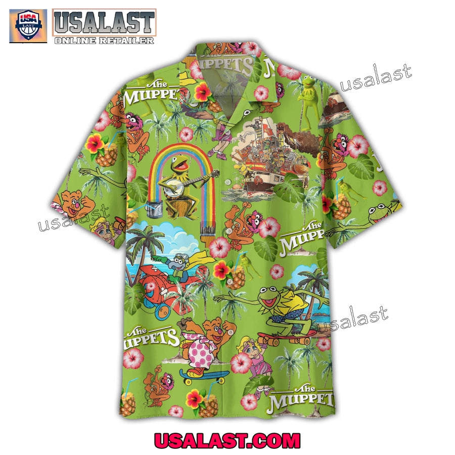 The Muppets Tropical Short Sleeve Button Shirt