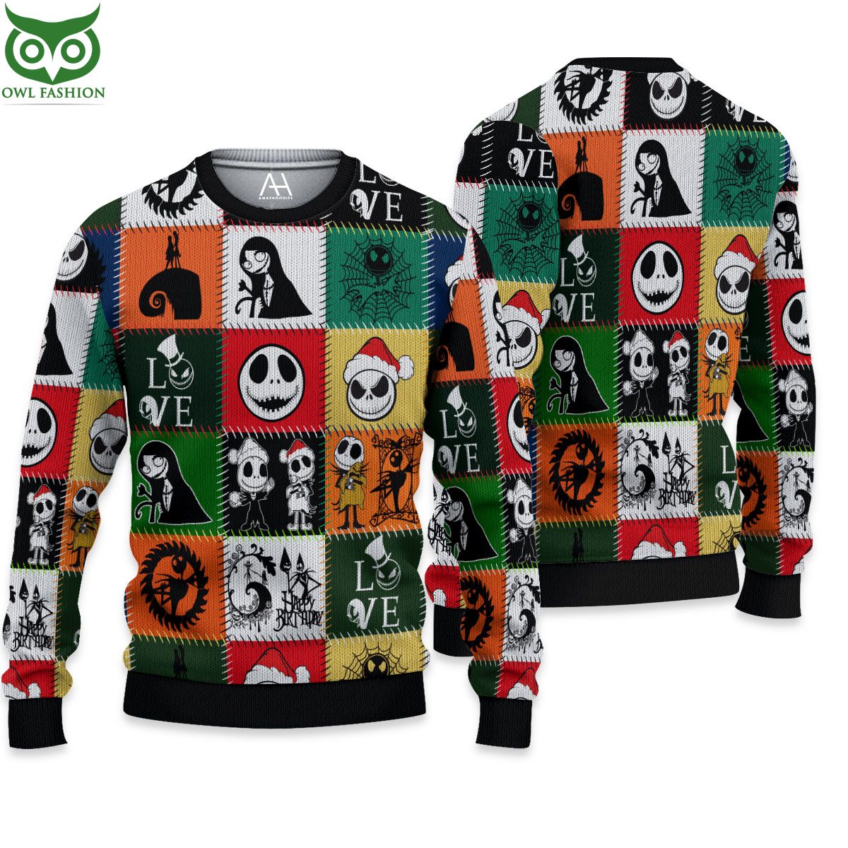 The Nightmare Before Christmas Characters Special Design Sweater Jumper