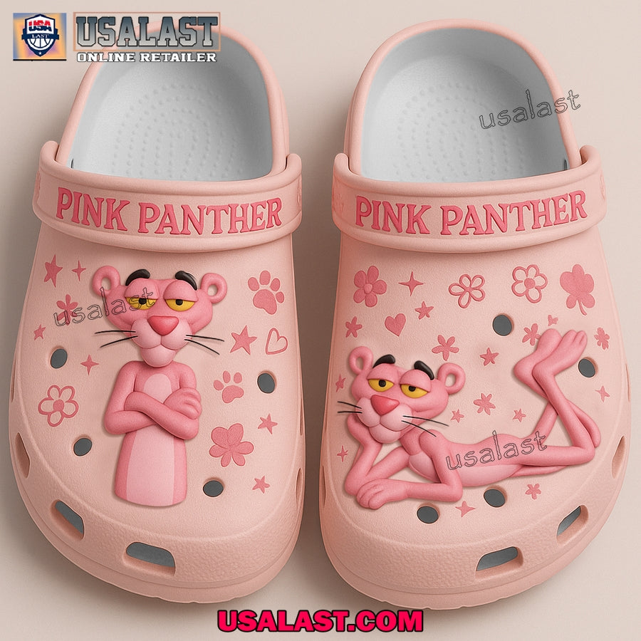 The Pink Panther F1 Team Crocs Clogs Shoes