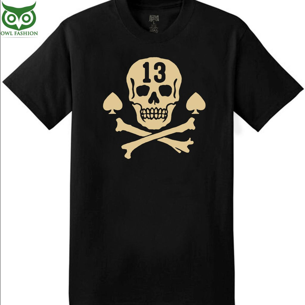 The pirate skull men lucky 13 t shirt