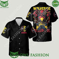 The Psychopath Red and Yellow Hero Wolverine Deadpool Custom Name Hawaiian Shirt
