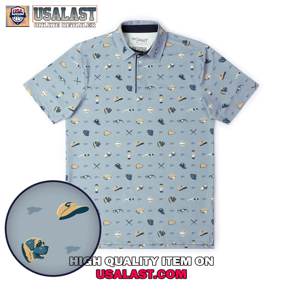The Sandlot Pattern Classic Men Polo Shirt