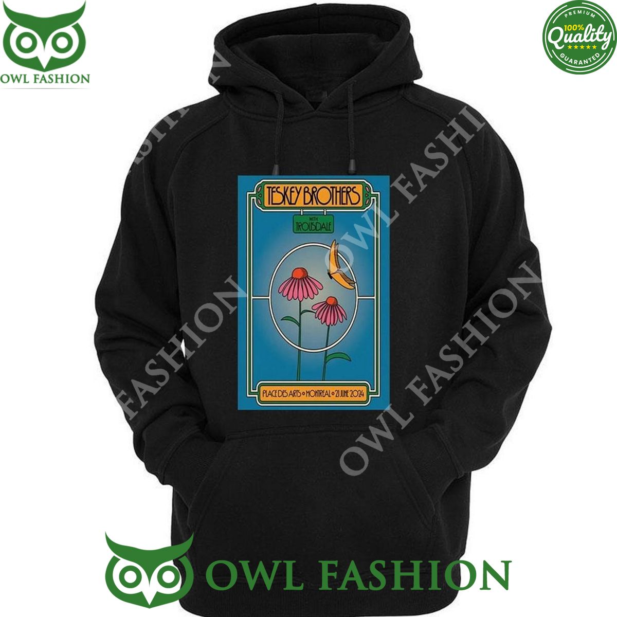 The Teskey Brothers June 21 2024 Place Des Arts Montreal Canada Poster Tshirt Hoodie