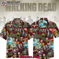The Walking Dead Tropical Short Sleeve Button Shirt