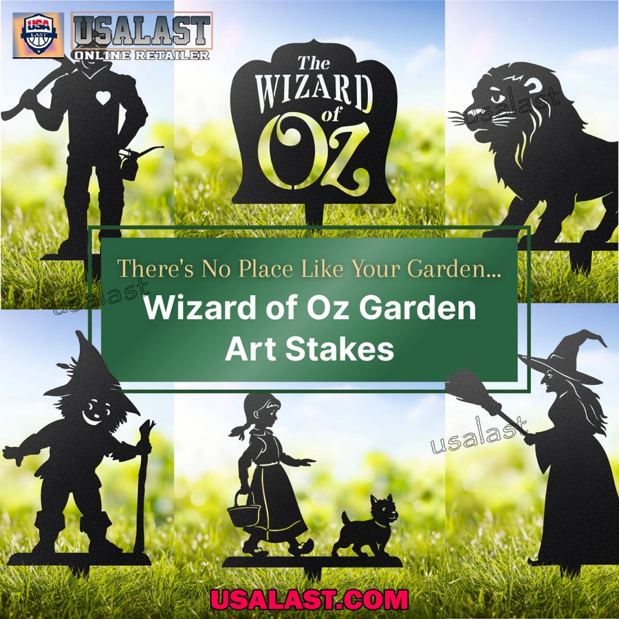 The Wonderful Wizard of Oz Metal Yard Sign, Garden Decoration
