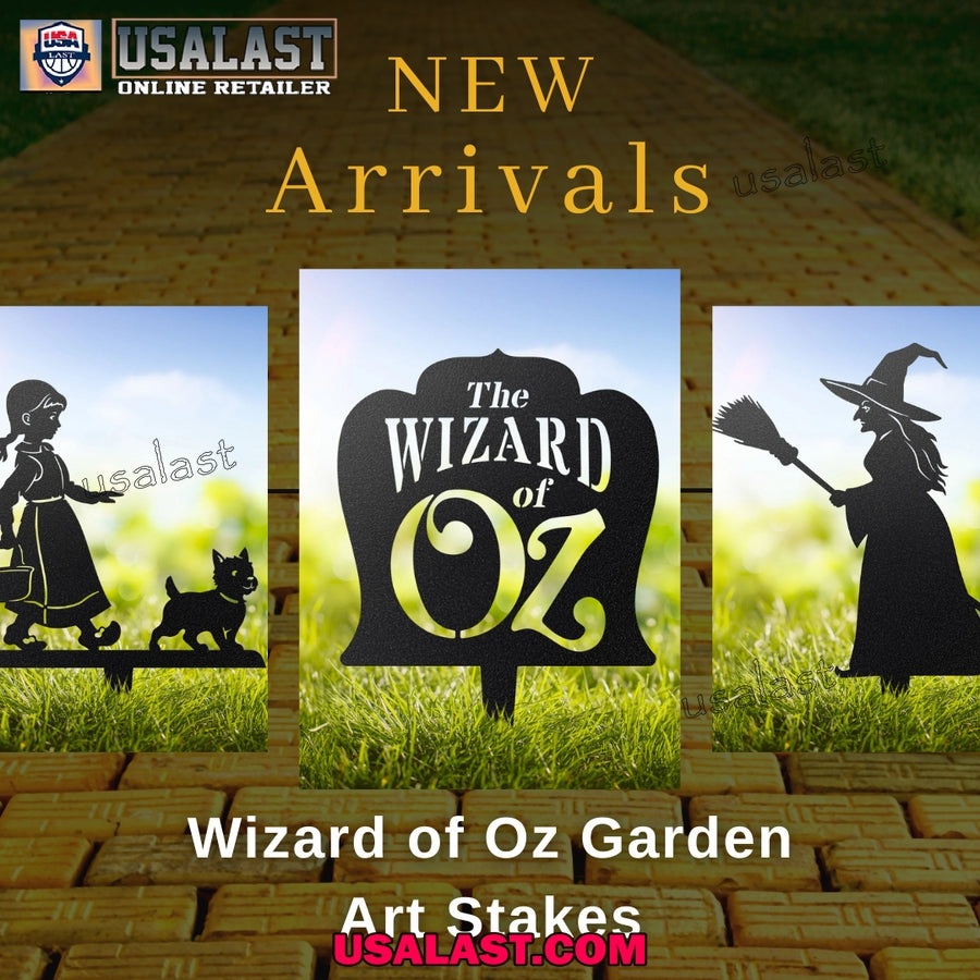 The Wonderful Wizard of Oz Metal Yard Sign, Garden Decoration