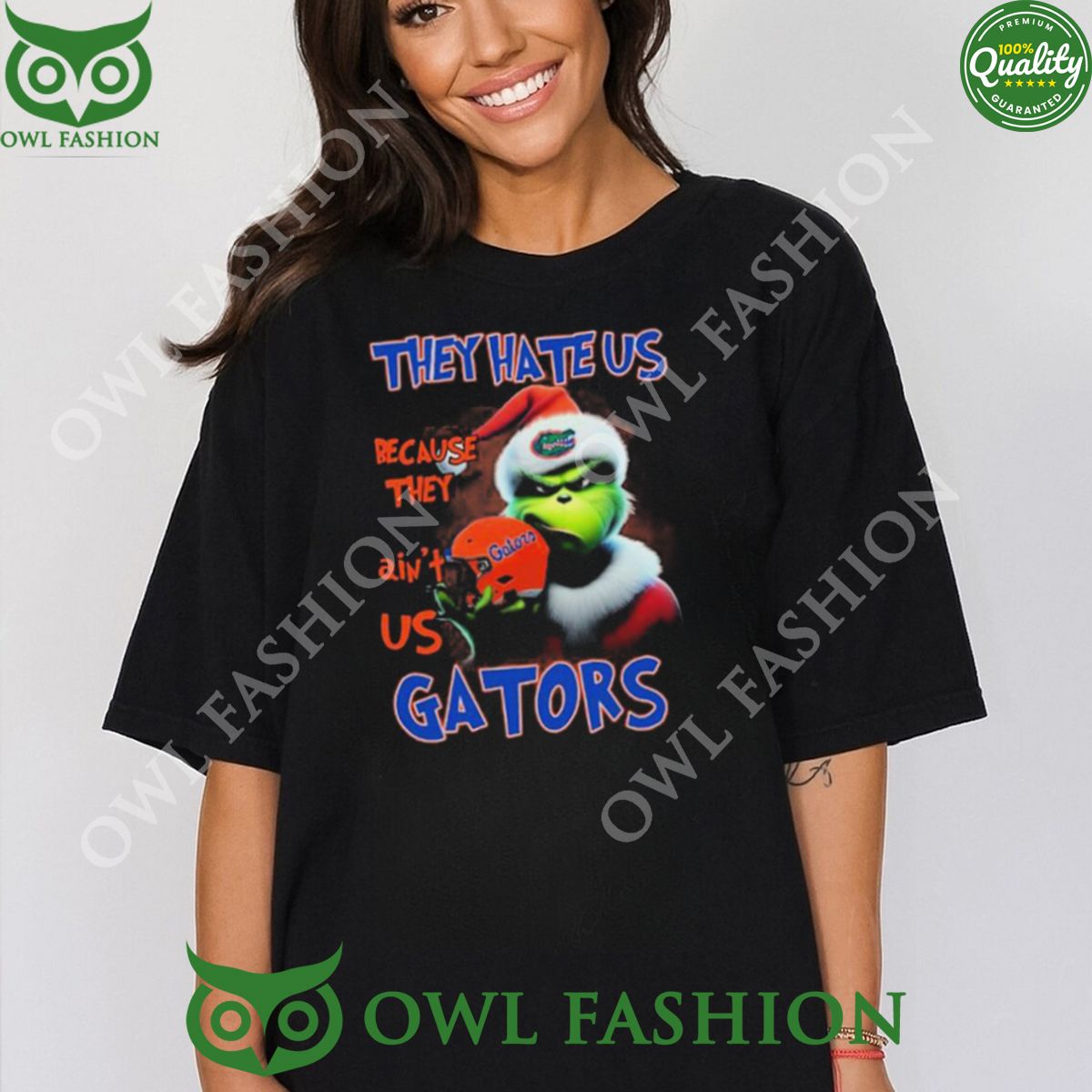 They Hate Us Because Ain’t Us Florida Gators Santa Grinch Christmas T-Shirt