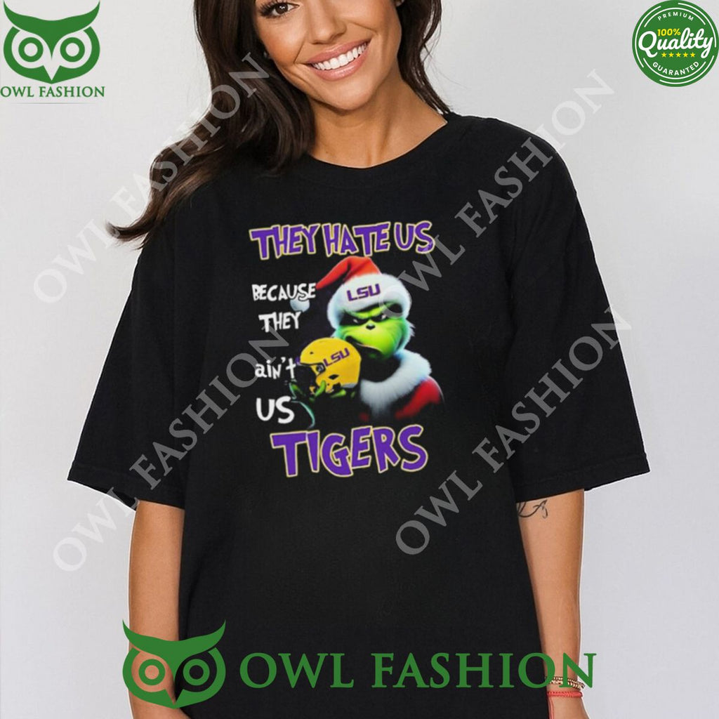 They Hate Us Because Ain’t Us Tigers Santa Grinch Christmas t Shirt