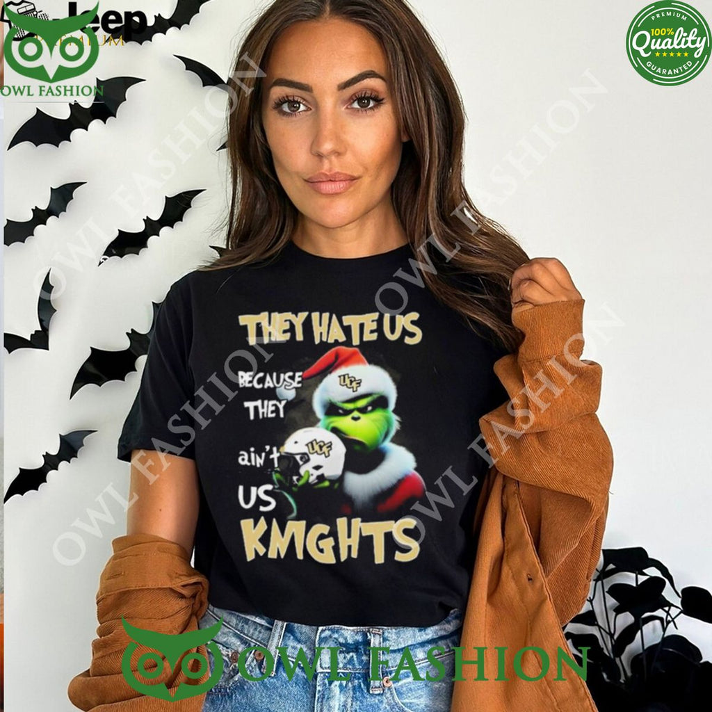 They Hate Us Because Ain’t Us UCF Knights Santa Grinch Christmas T-Shirt