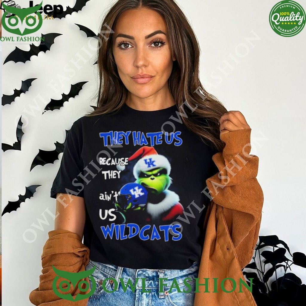 They Hate Us Because Ain’t Us Wildcats Santa Grinch Christmas t Shirt