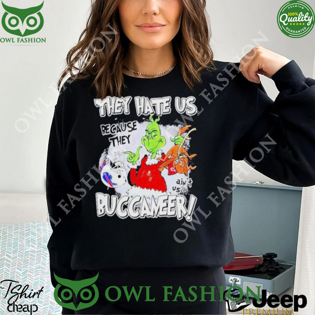 They Hate Us Because They Ain’t Us Tampa Bay Buccaneers Grinch Shirt