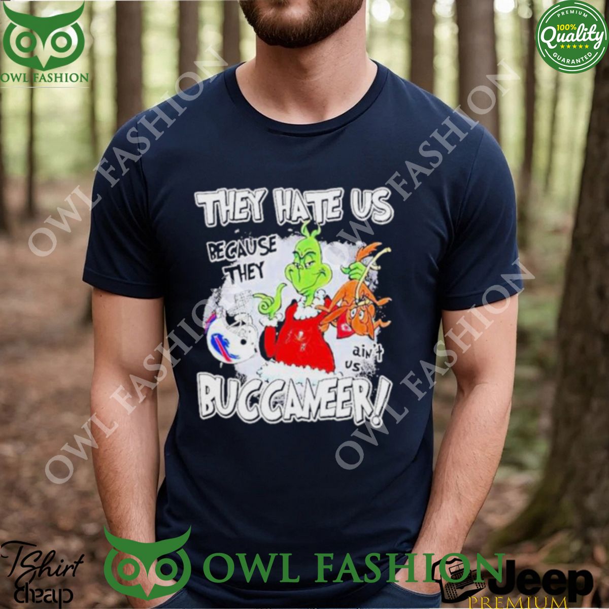 They Hate Us Because They Ain’t Us Tampa Bay Buccaneers Grinch Shirt