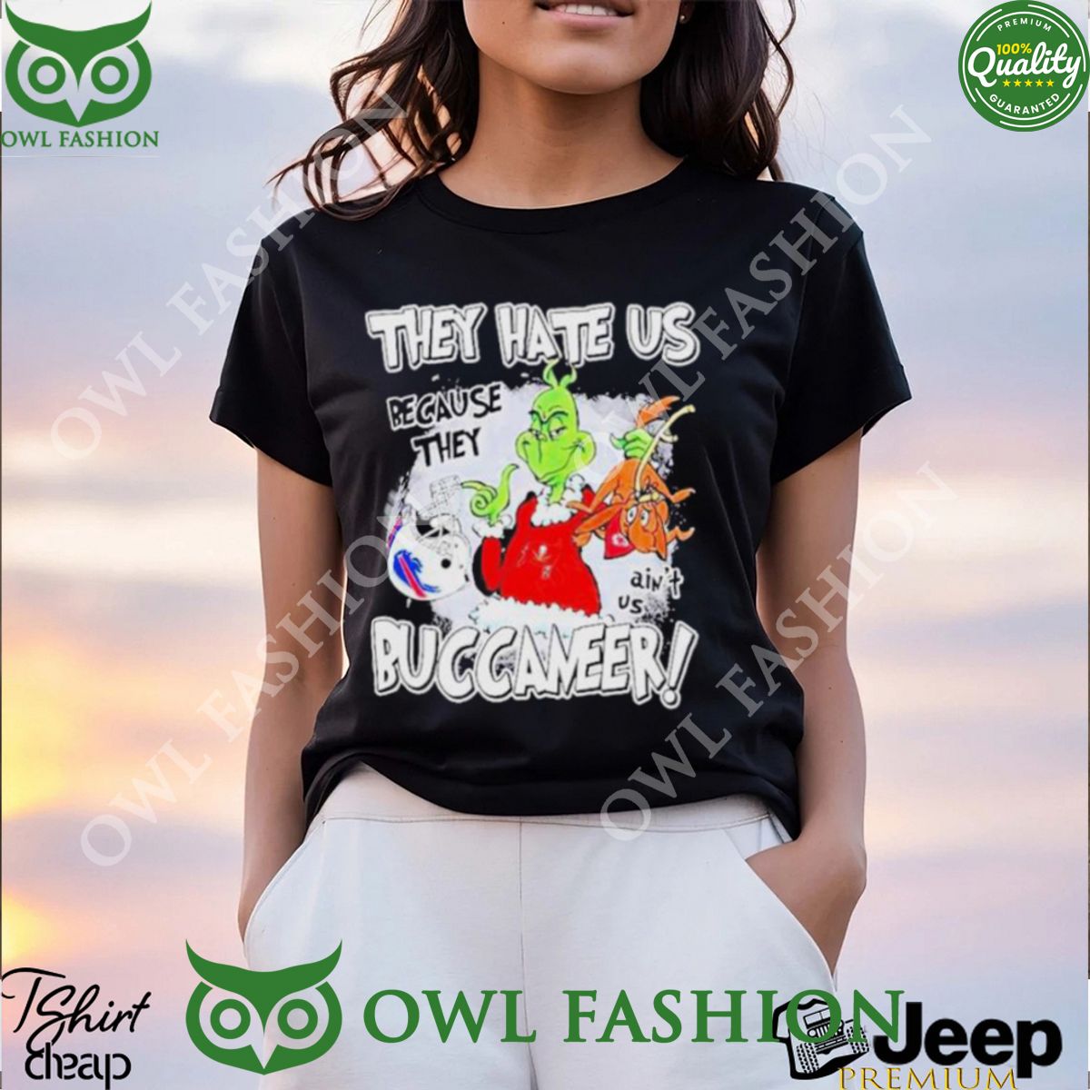 They Hate Us Because They Ain’t Us Tampa Bay Buccaneers Grinch Shirt