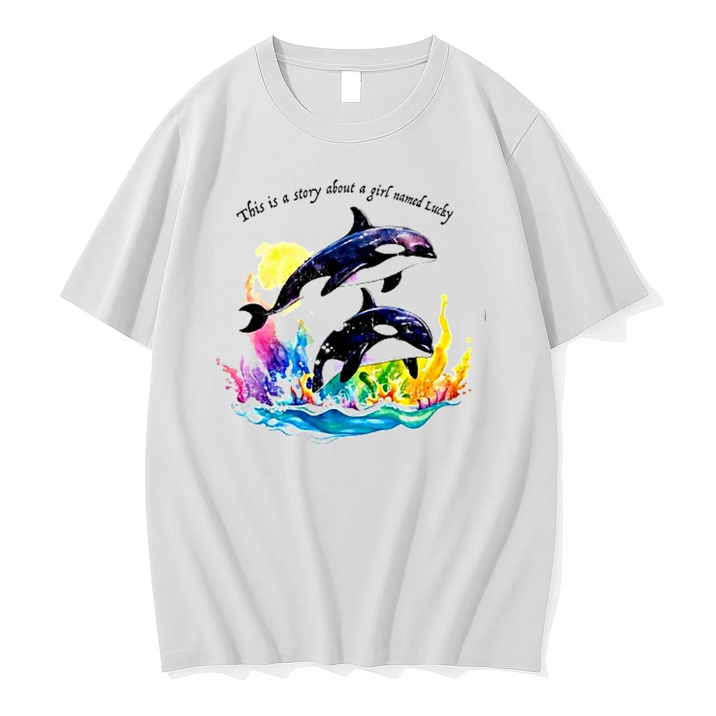 This Is A Story About A Girl Named Lucky Orca Whale 0 Tshirts Sweater