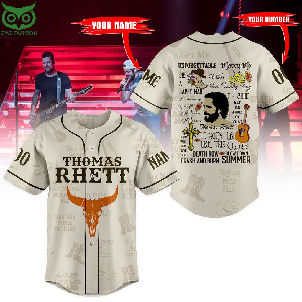 Thomas Rheft Albums Customized Baseball Jersey Shirt