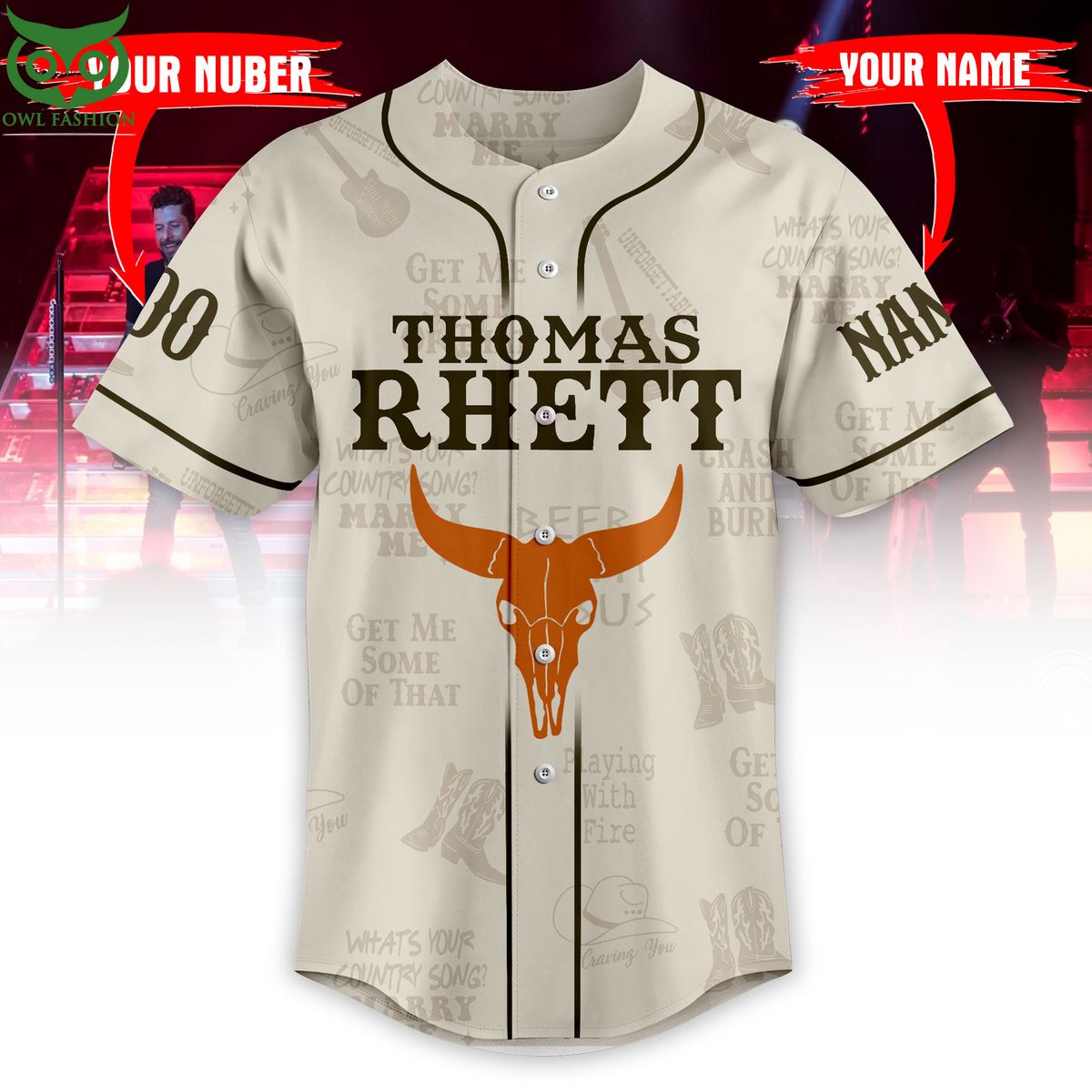Thomas Rheft Albums Customized Baseball Jersey Shirt