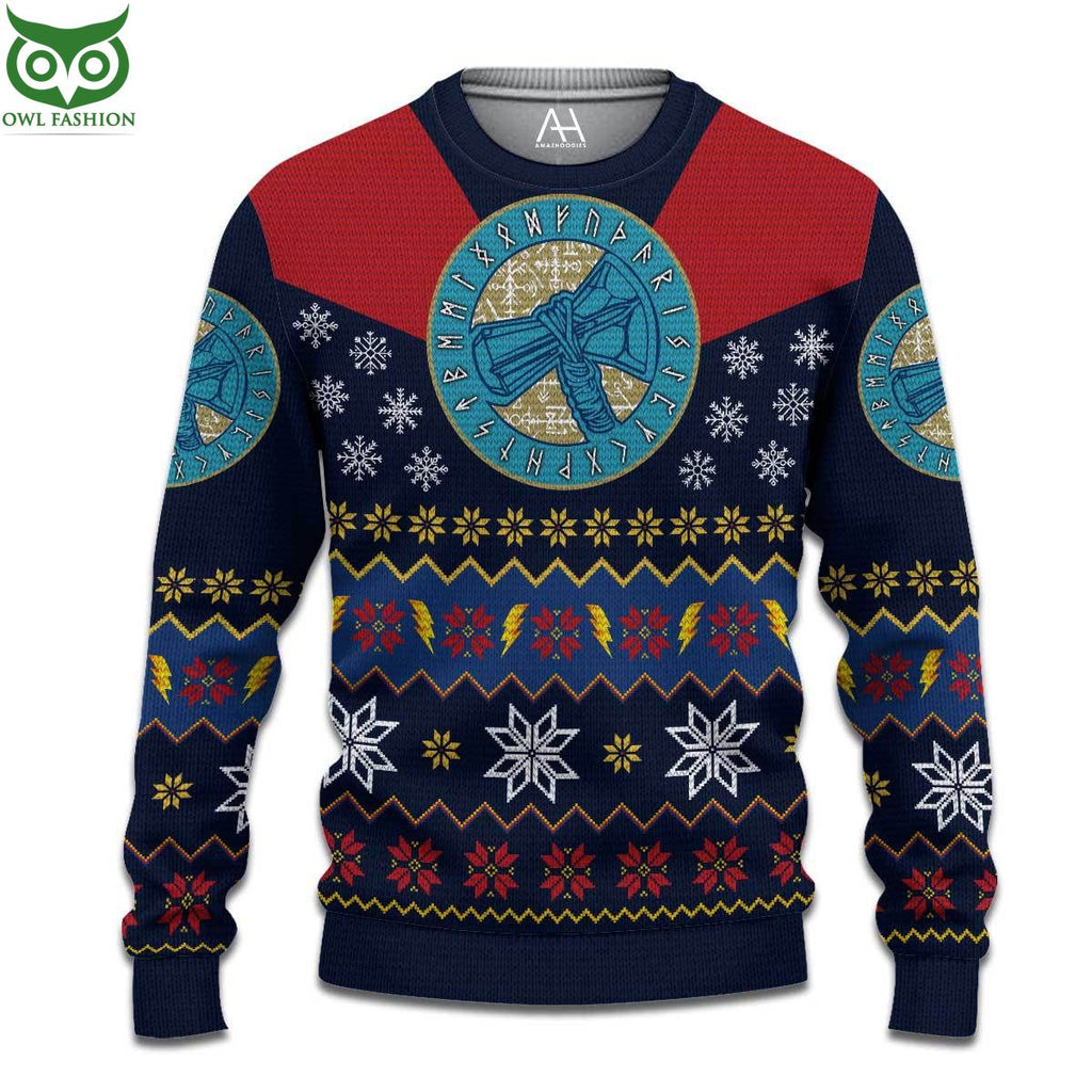 Thor Norse Viking Ugly christmas Sweater