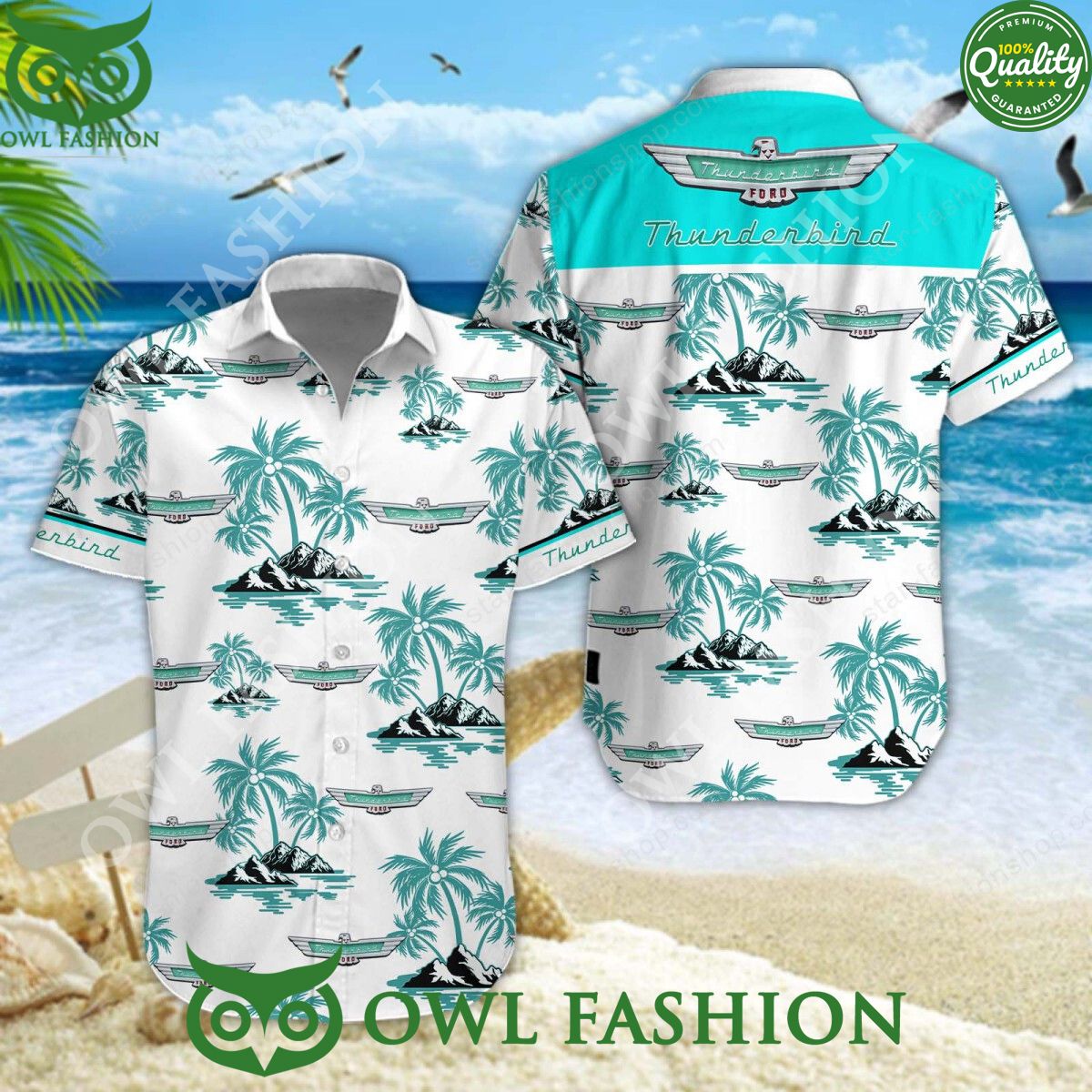 Thunderbird Motor Corporation Limited 2024 Hawaiian Shirt and Shorts