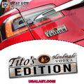Tito’s Handmade Vodka Edition Custom 3D Car Badge Sticker