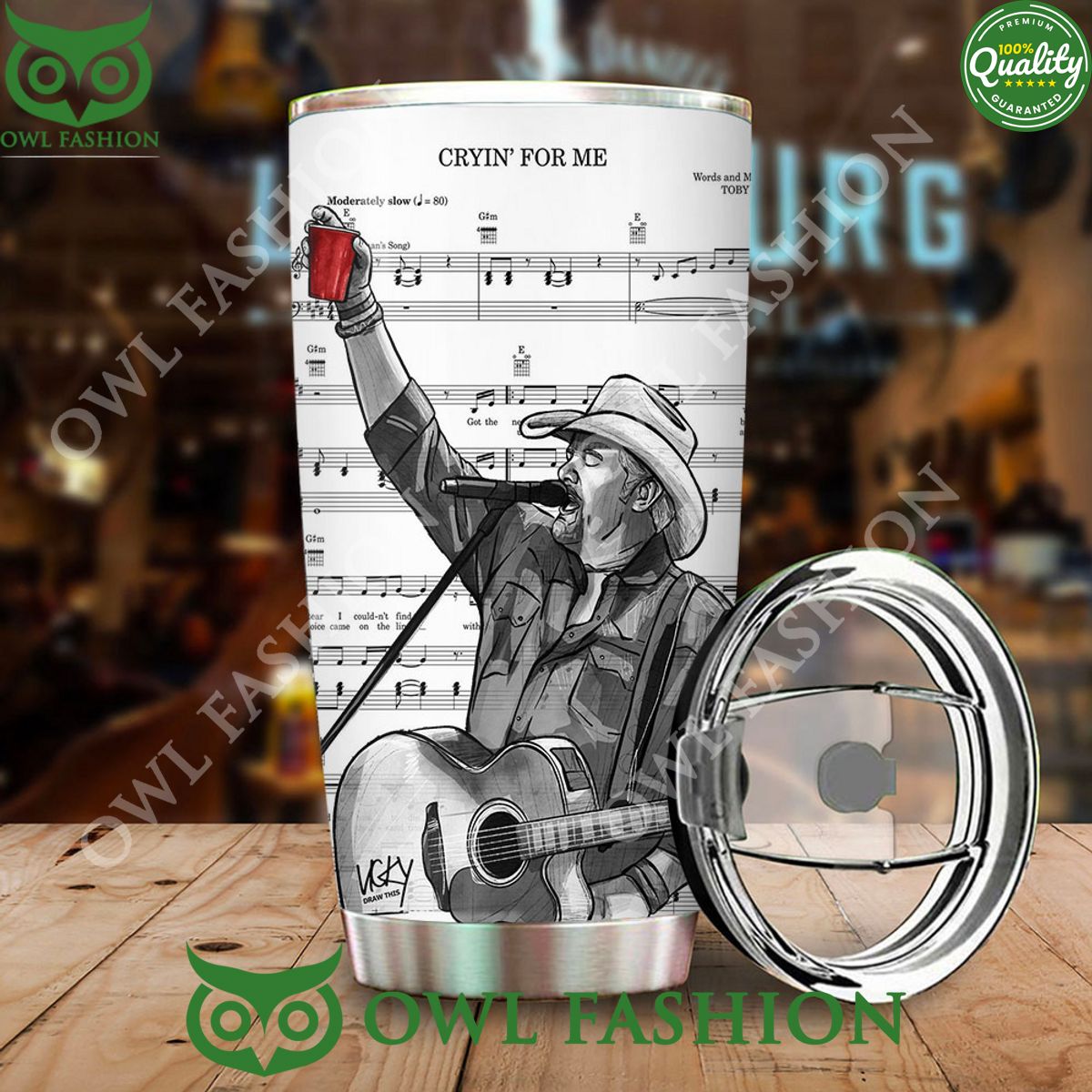 Toby Keith Crying For Me Limited Tumbler Cup