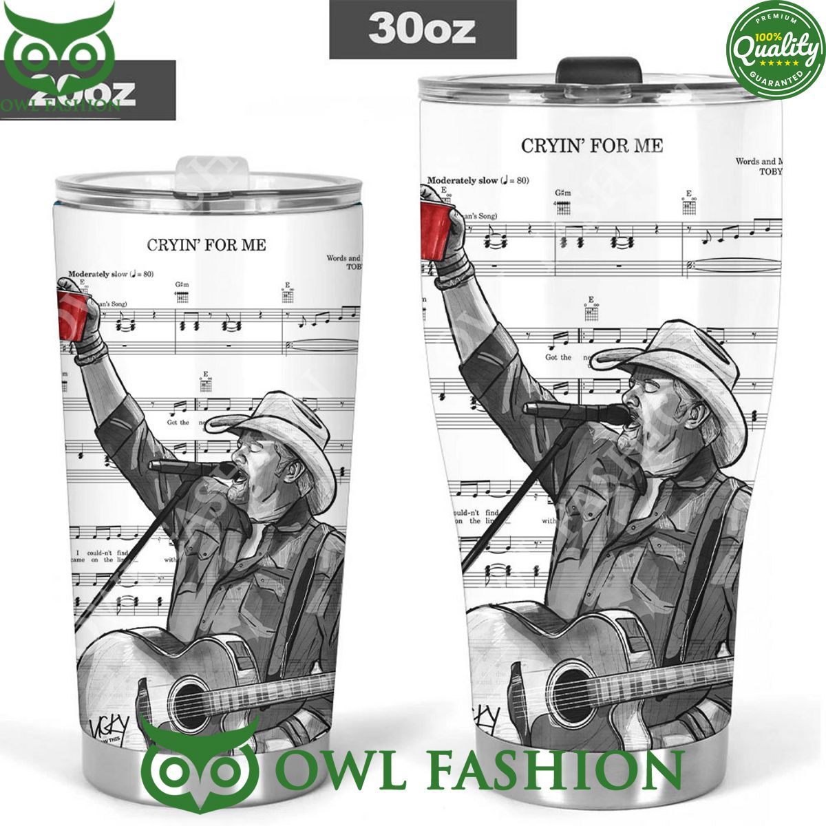 Toby Keith Crying For Me Limited Tumbler Cup