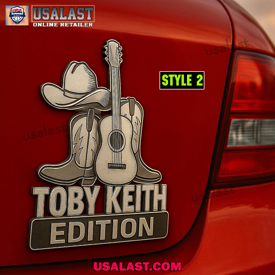 Toby Keith Edition Custom 3D Car Badge Sticker