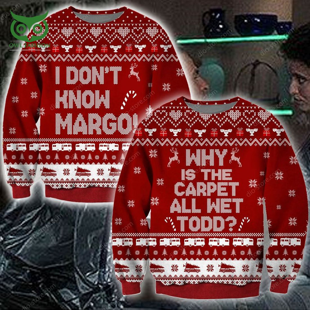 Todd I Dont Know Margo Knitting Pattern 3d Print Ugly Christmas Sweater Sweatshirt Christmas