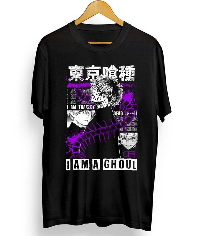 tokyo ghoul New T-Shirt S-4XL ,kaneki ken,anime, japan,otaku,Graphic tee,Black Hoodie, Sweatshirt | RetroVerseTees.com