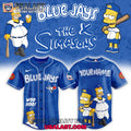 Toronto Blue Jays Mix The Simpsons Heritage Custom Baseball Jersey