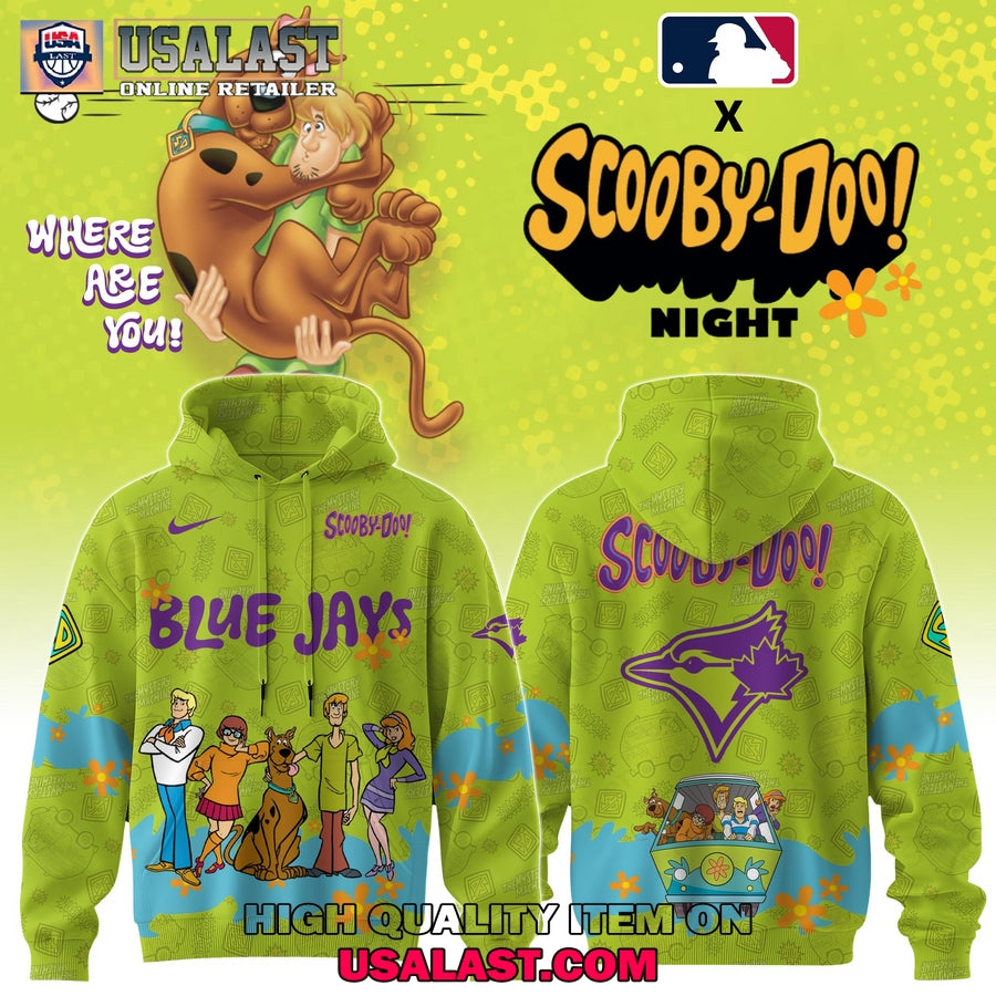 Toronto Blue Jays Scooby Doo Night 3D Hoodie Set