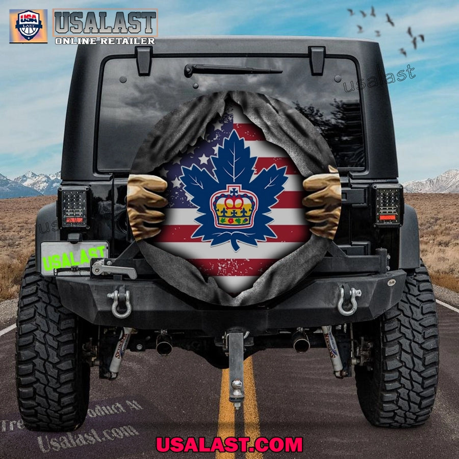 Toronto Marlies AHL American Flag Spare Tire Cover