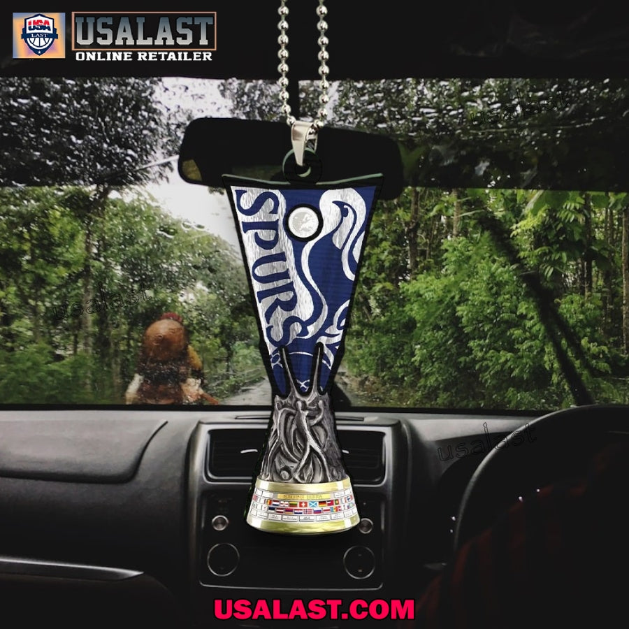 Tottenham Hotspurs 2025 UEFA Europa League Cup Car Oranment