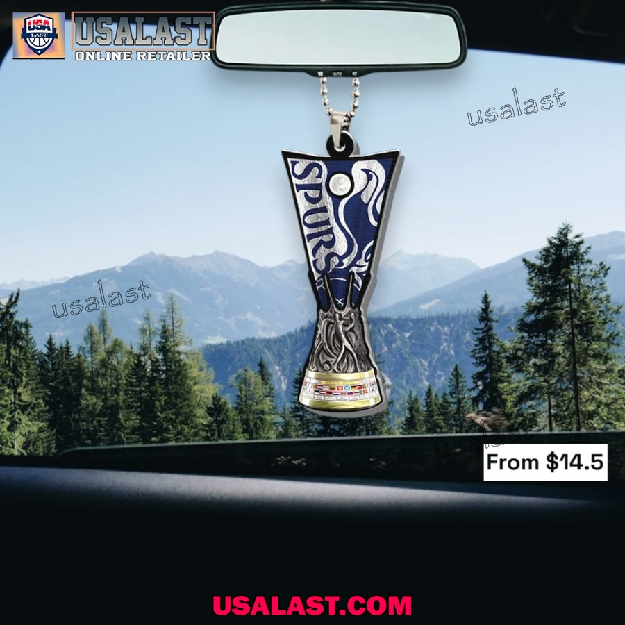 Tottenham Hotspurs 2025 UEFA Europa League Cup Car Oranment