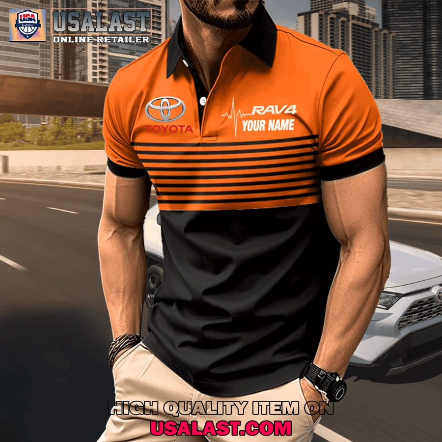 Toyota RAV4 Custom Name Men Polo Shirt