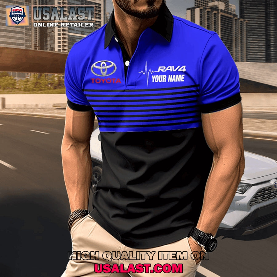Toyota RAV4 Custom Name Men Polo Shirt