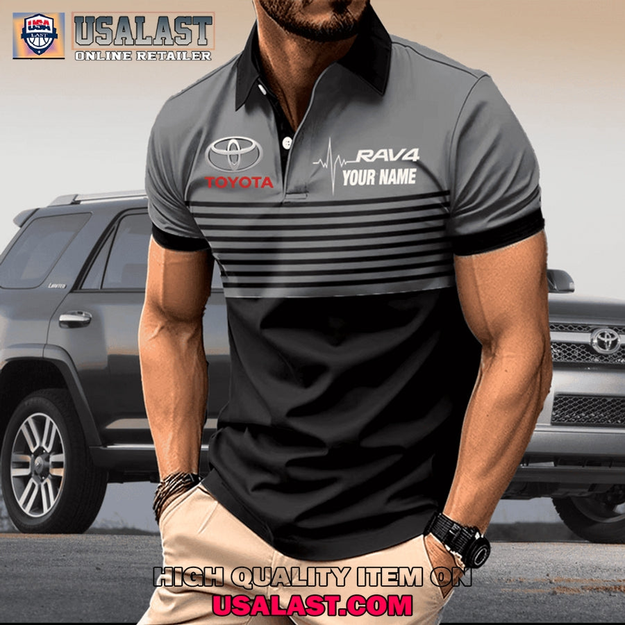 Toyota RAV4 Custom Name Men Polo Shirt