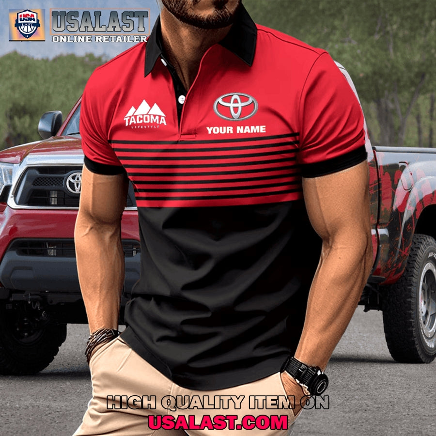 Toyota Tacoma Custom Name Men Polo Shirt