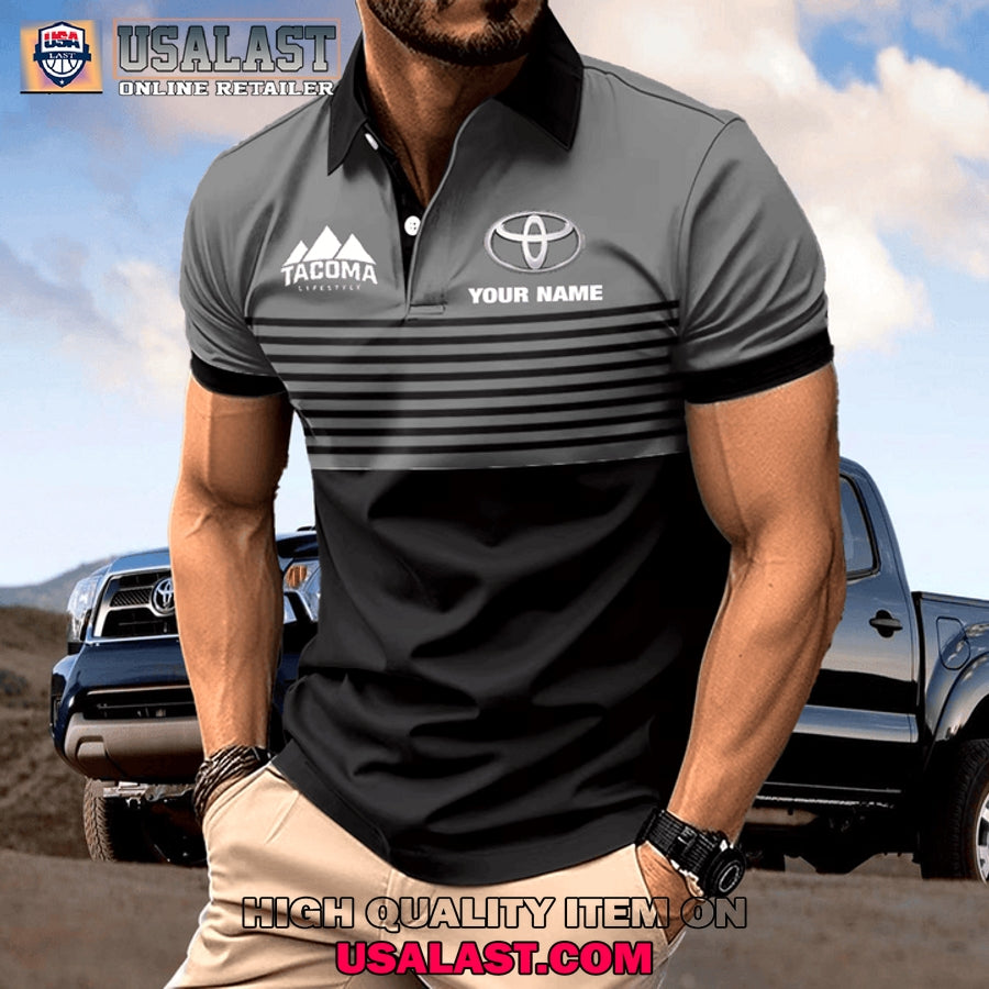 Toyota Tacoma Custom Name Men Polo Shirt