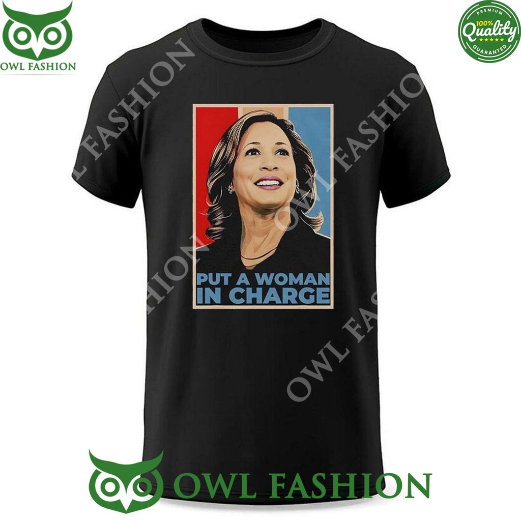 2024 Vintage Put A Woman In Charge Kamala Harris t Shirt