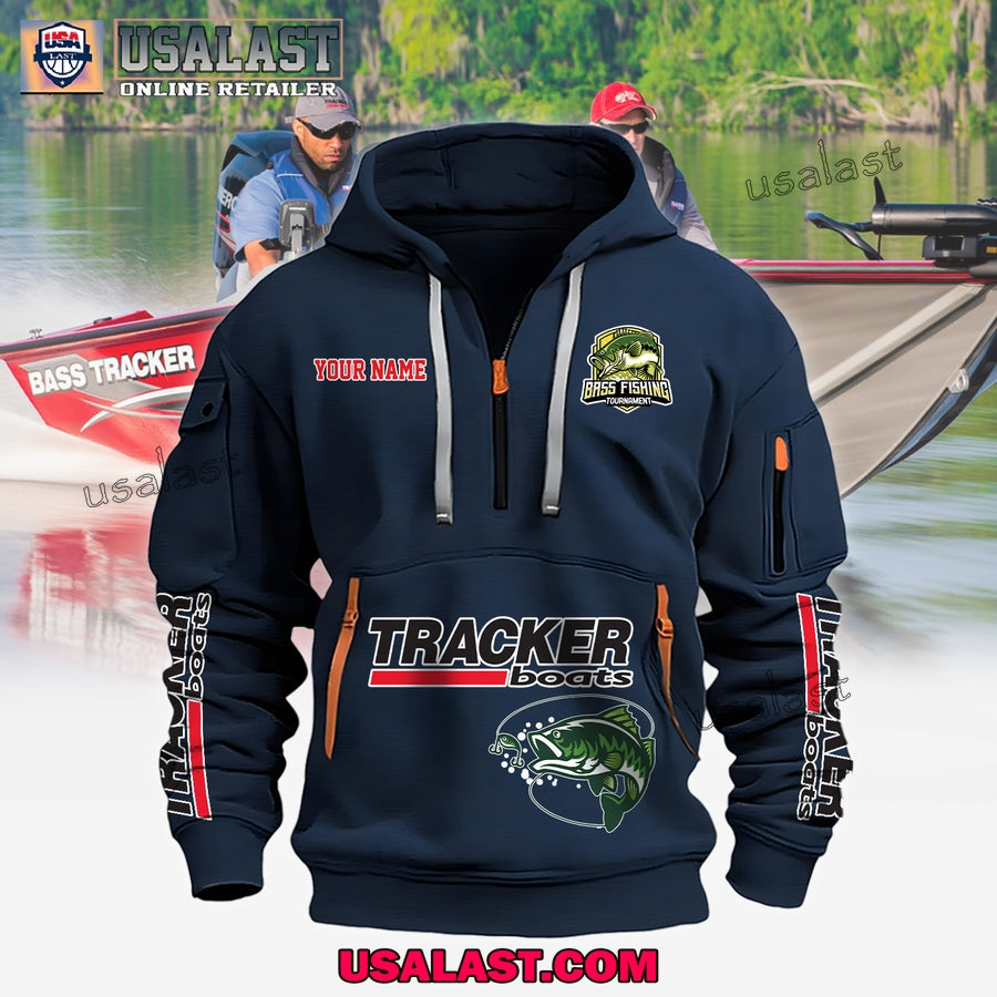 Tracker Boats Fishing Custom Name Heavy Hoodie